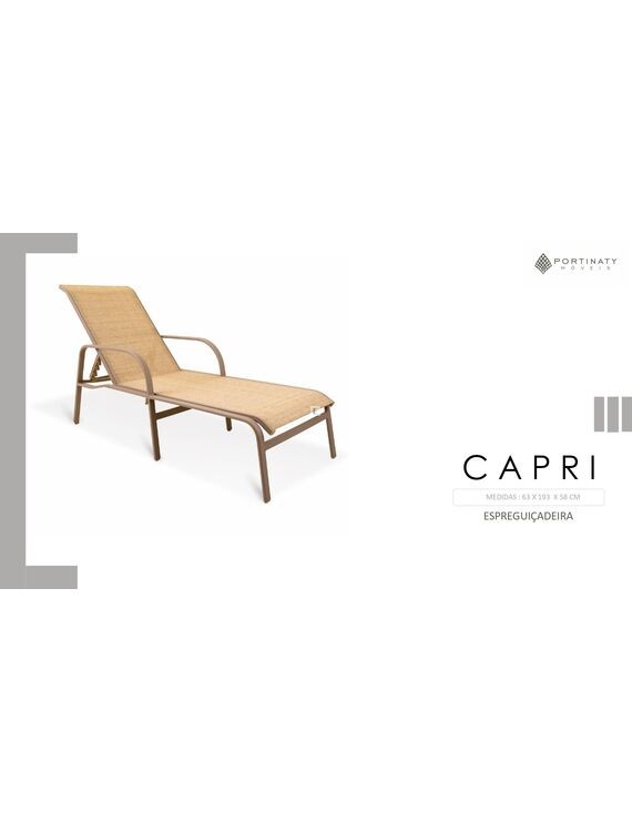 Espreguiçadeira Fixa
