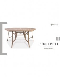 Mesa Hexagonal (C/ ou S/ Furo)