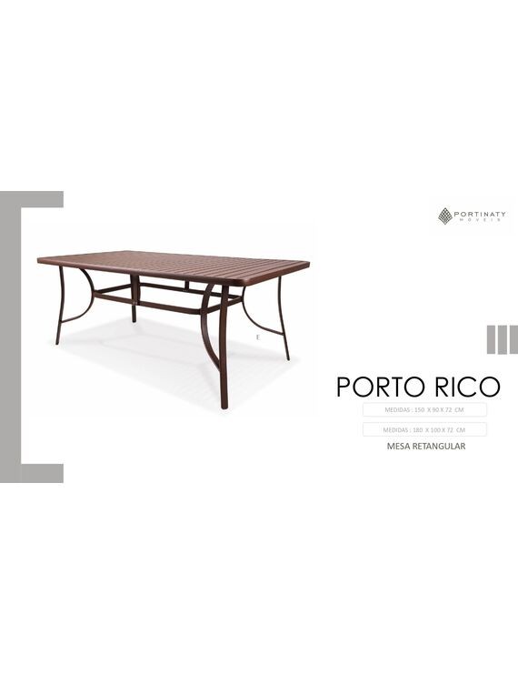 Mesa Retangular (C/ ou S/ Furo)