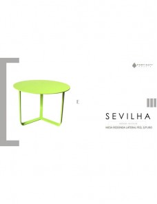 Mesa Redonda Lateral Pequena S/ Furo