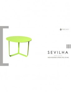 Mesa Redonda Lateral Pequena S/ Furo