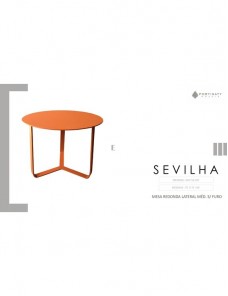 Mesa Redonda Lateral Média S/ Furo