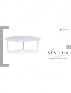 Mesa Centro Redonda S/ Furo