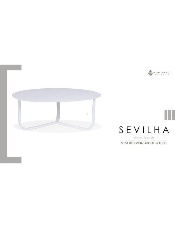 Mesa Centro Redonda S/ Furo