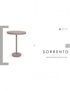 Mesa Bar Redonda Tampo Chapa sem furo