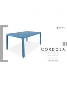 Mesa Retangular Desmontável - Pés com regulagem