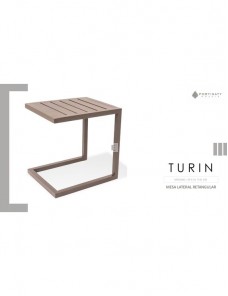 Mesa Lateral Retangular Turin