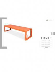 Banco Turin 140 x 45 x 45 cm