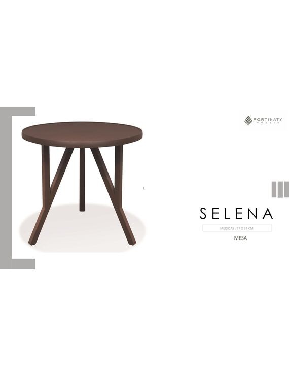 Mesa Redonda 3 Pés (Mat. 40 x 40)
Pés com regulagem.