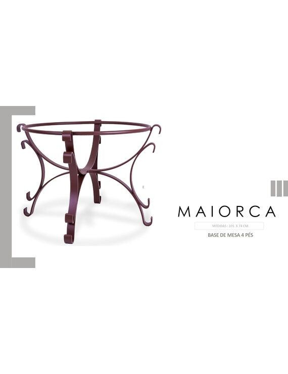 Base Mesa Maiorca 4 Pés