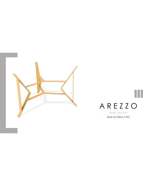 Base De Mesa Arezzo 3 Pés