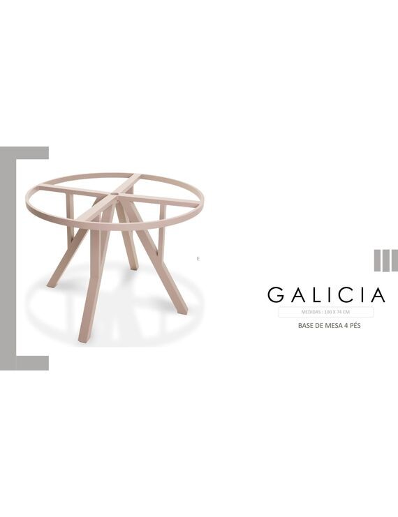 Base De Mesa Galicia  4 Pés