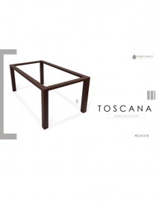 Base De Mesa Retângular Toscana - Pés 76 x 76
