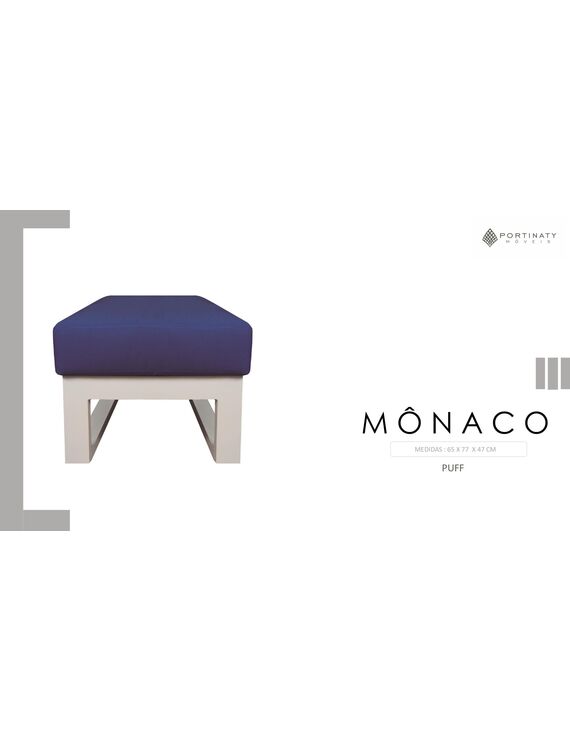 Puff Mônaco (Tapeçaria Inclusa)