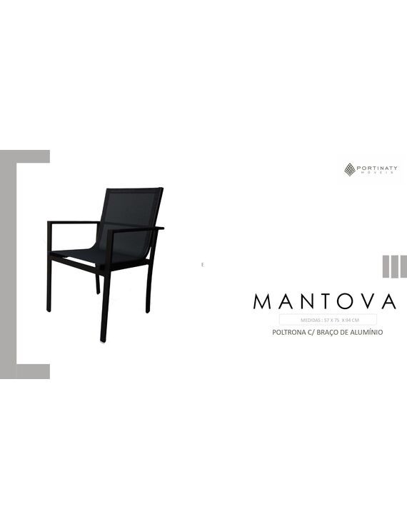 Poltrona Braço Alumínio