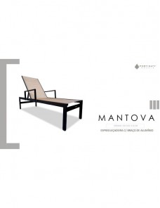 Espreguiçadeira C/ Braço Alumínio