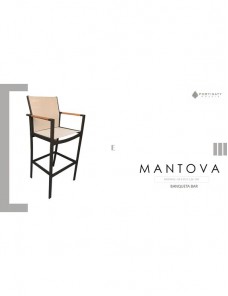 Banqueta Bar Mantova Braço Madeira Cumaru