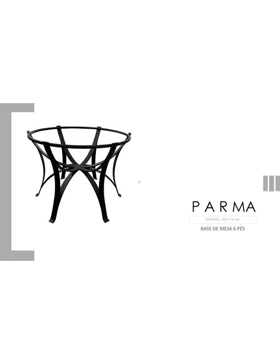 Base Mesa Parma 6 Pés