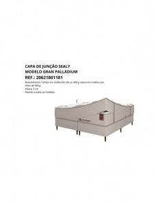 CAPA DE JUNCAO GRAN PALADIUM 193 x 203 x 34