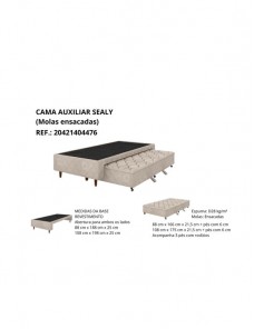 COLCHOBOX AUX PREMIUM HOTELARIA SEALY BEGE 108 x 198 x 25