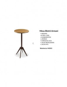 MESA BISTRÔ ARMANI