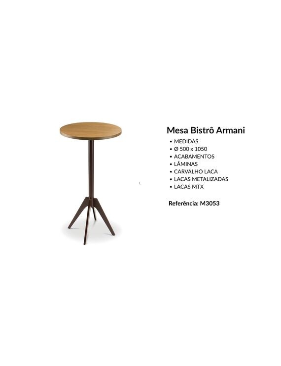 MESA BISTRÔ ARMANI