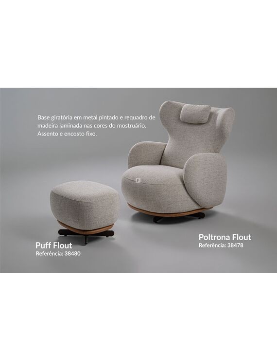 POLTRONA FLOUT GIRATÓTIA ALTA