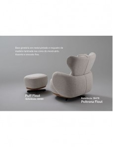 POLTRONA FLOUT GIRATÓTIA ALTA